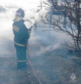 Реагирование подразделений пожарной охраны на пожар в Каргапольском муниципальном округе